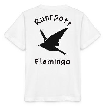 Ruhrpott Flamingo - Stanley/Stella MINI CREATOR Kids’ T-Shirt - white - Back - Maike (125cm)
