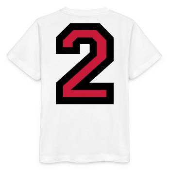 Le Numéro Deux 2 - T-shirt bio MINI CREATOR Stanley/Stella Enfant - blanc - Dos - Maike (125cm)