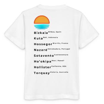 Bekannte Surf Spots Liste - Stanley/Stella Kinder T-Shirt MINI CREATOR  - Weiß - Hinten - Maike (125cm)