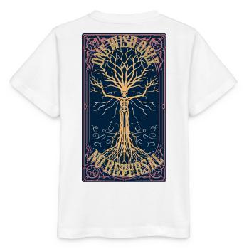 T-shirt Mystic Willow Wish Tarot - Esthétique sombre - T-shirt bio MINI CREATOR Stanley/Stella Enfant - blanc - Dos - Maike (125cm)