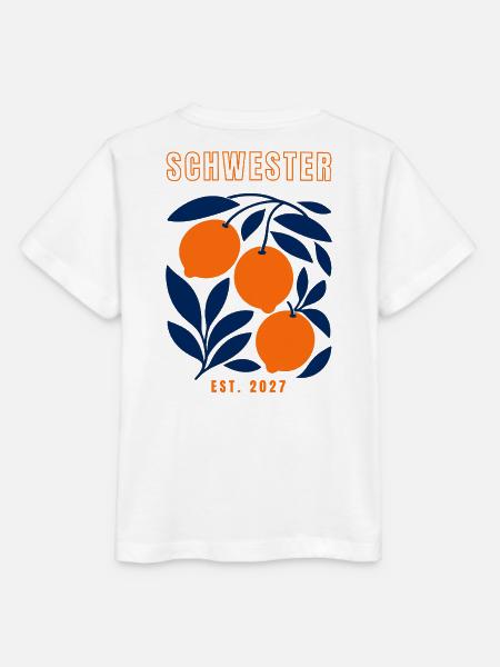 Schwester 2027 - Stanley/Stella Kinder T-Shirt MINI CREATOR - Weiß