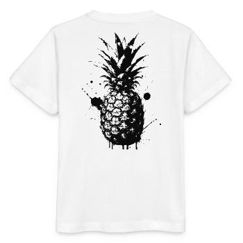 Pineapple Spray Black - Stanley/Stella MINI CREATOR Kids’ T-Shirt - white - Back - Maike (125cm)