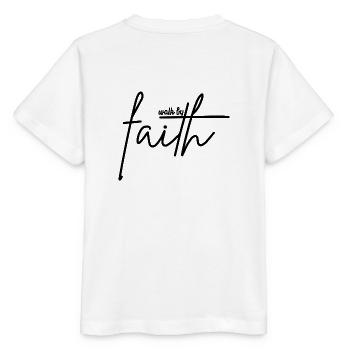 Marcher par la foi - T-shirt bio MINI CREATOR Stanley/Stella Enfant - blanc - Dos - Maike (125cm)