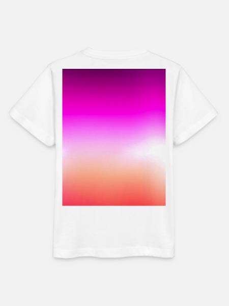 Strahlender Pastell-Sonnenuntergangsgradient - Stanley/Stella Kinder T-Shirt MINI CREATOR - Weiß