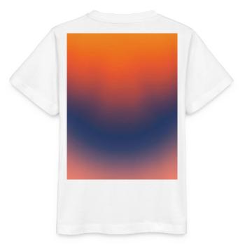 Mitternachts-Glut-Gradient - Stanley/Stella Kinder T-Shirt MINI CREATOR  - Weiß - Hinten - Maike (125cm)