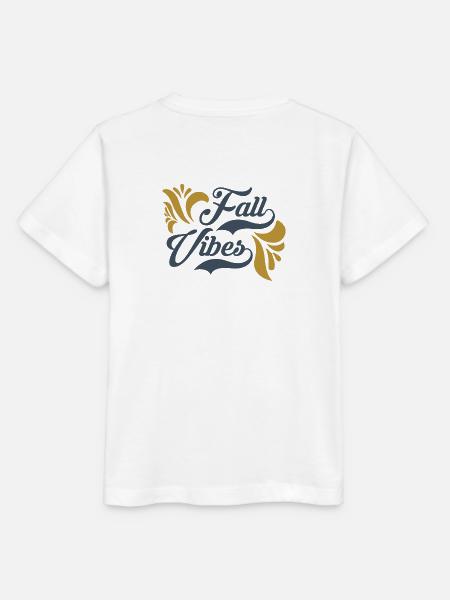fall vibes - Stanley/Stella Kinder T-Shirt MINI CREATOR - Weiß