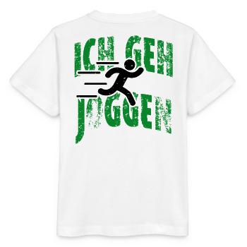 Je vais faire du jogging - T-shirt bio MINI CREATOR Stanley/Stella Enfant - blanc - Dos - Maike (125cm)
