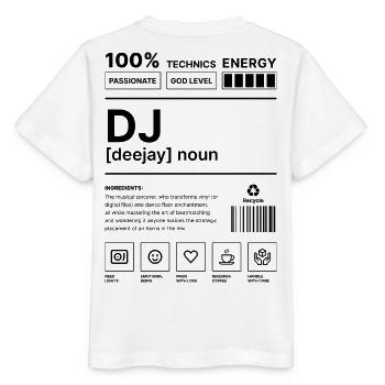 Deejay Vibes Black - Stanley/Stella MINI CREATOR Kids’ T-Shirt - white - Back - Maike (125cm)