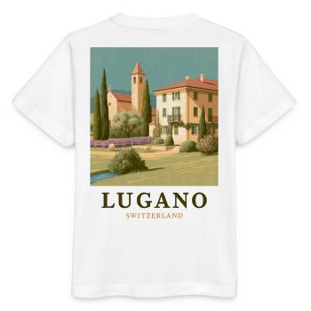 Lugano Villa Panorama - T-shirt bio MINI CREATOR Stanley/Stella Enfant - blanc - Dos - Maike (125cm)