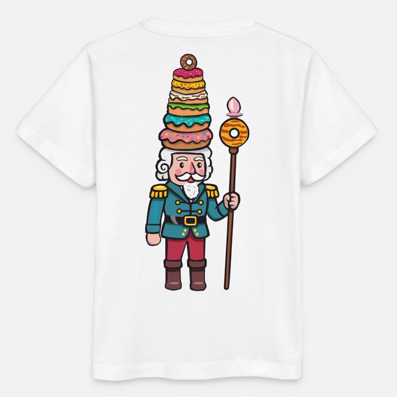 Donut-Cracker Nussknacker - Stanley/Stella Kinder T-Shirt MINI CREATOR - Weiß