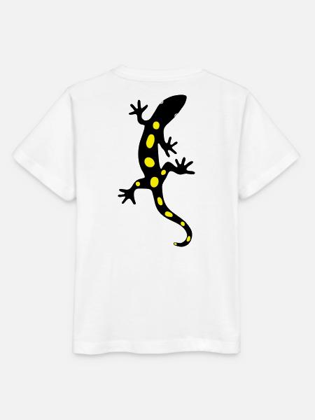 Eidechse Salamander Gecko Feuersalamander - Stanley/Stella Kinder T-Shirt MINI CREATOR  - Weiß