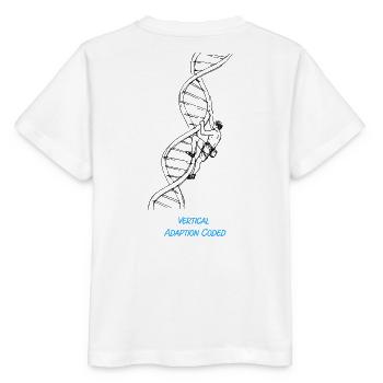 Kletterer DNA Strang Genetik Biologie Zeichnung - Stanley/Stella Kinder T-Shirt MINI CREATOR  - Weiß - Hinten - Maike (125cm)