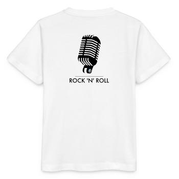 Old School Mic - Rock 'n' Roll - Stanley/Stella MINI CREATOR Kids’ T-Shirt - white - Back - Maike (125cm)
