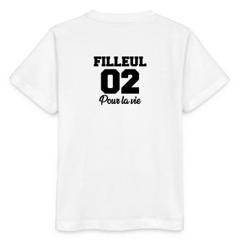 filleul 02 pour la vie - Stanley/Stella MINI CREATOR Kids’ T-Shirt - white - Back - Maike (125cm)