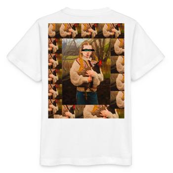 L’amour du poulet dans les bois - T-shirt bio MINI CREATOR Stanley/Stella Enfant - blanc - Dos - Maike (125cm)