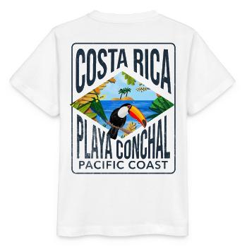 Costa Rica Playa Conchal Kopieren - Stanley/Stella Kinder T-Shirt MINI CREATOR  - Weiß - Hinten - Maike (125cm)