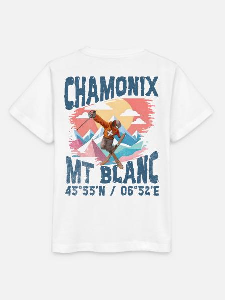 Chamonix Freestyle blc - Stanley/Stella Kinder T-Shirt MINI CREATOR - Weiß