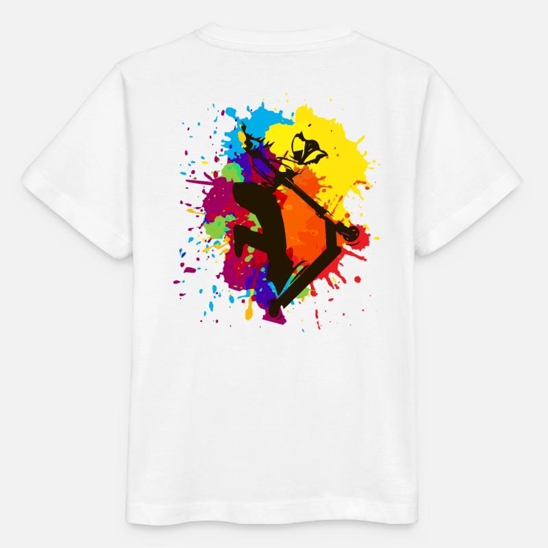 Abstract stencil - T-shirt bio MINI CREATOR Stanley/Stella Enfant - blanc