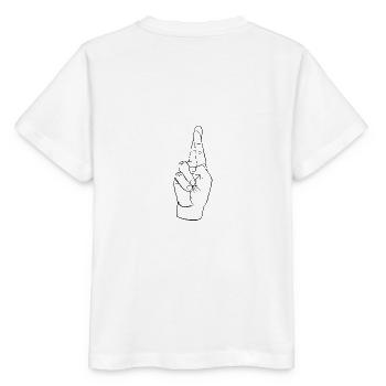 Doigts croisés - T-shirt bio MINI CREATOR Stanley/Stella Enfant - blanc - Dos - Maike (125cm)