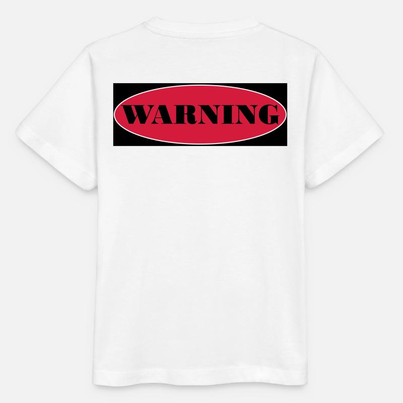 Warning - T-shirt bio MINI CREATOR Stanley/Stella Enfant - blanc