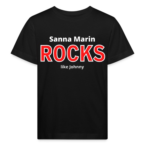 Sanna Marin Rocks like Johnny - Lasten luonnonmukainen t-paita
