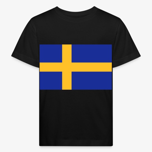 Svenska flaggan - Swedish Flag - Ekologisk T-shirt barn