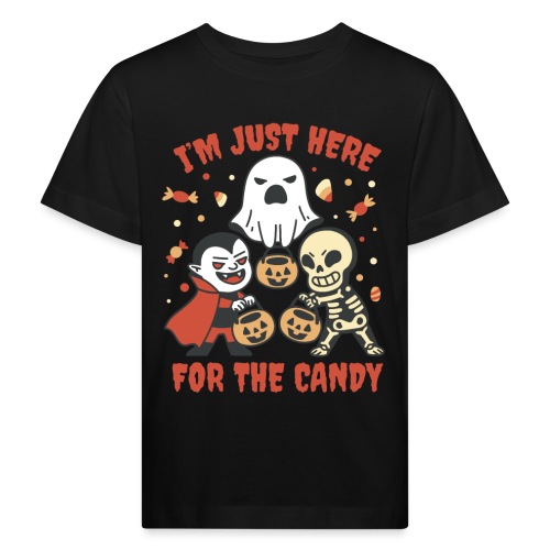 Halloween Candy - I´m Just Here For The Candy - Kinder Bio-T-Shirt