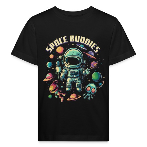 Space Buddies - Planeten, Astronaut und Aliens - Kinder Bio-T-Shirt