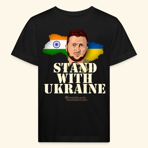 Ukraine Indien - Kinder Bio-T-Shirt