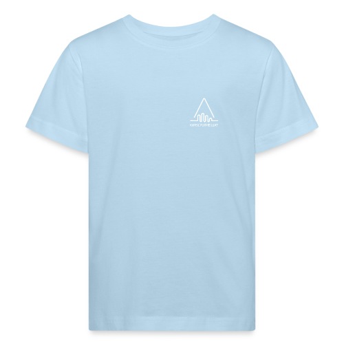 'Kiipeilyurheilijat' Logo White - Lasten luonnonmukainen t-paita