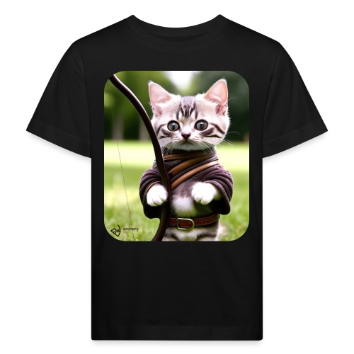 Archery Cat 2 - Kinder Bio-T-Shirt