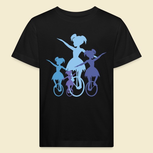 Einrad Girls - Kinder Bio-T-Shirt