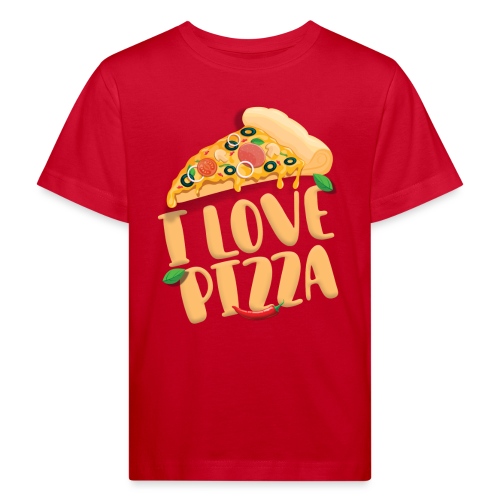 I Love Pizza - Kinder Bio-T-Shirt