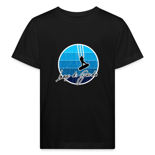 Kitesurfer, Kiten, Kitesurfing am Gardasee/Italien - Kinder Bio-T-Shirt