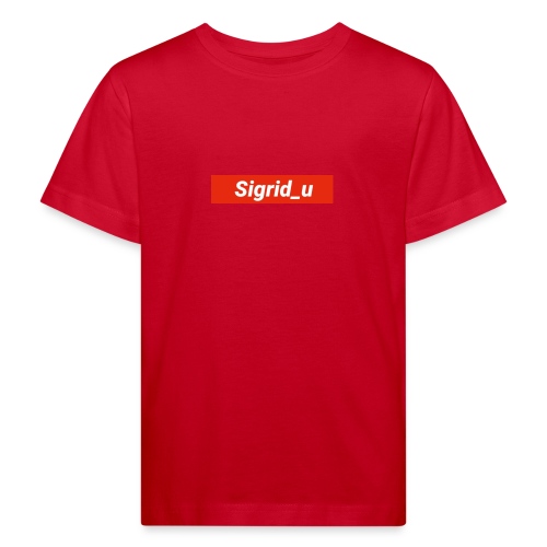 Sigrid_uBoxLogo - Økologisk T-skjorte for barn