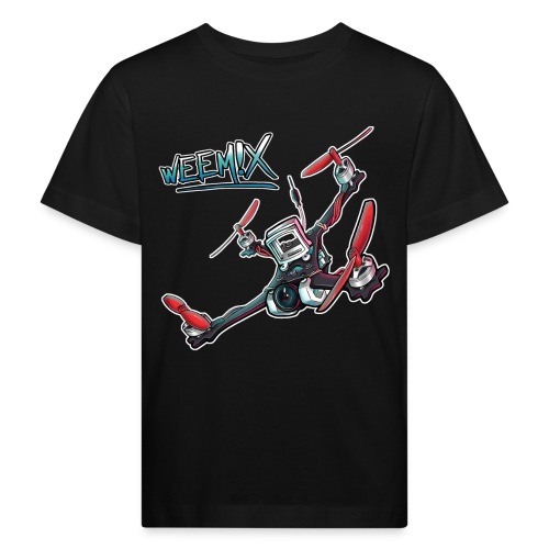 Weemix [Front] & OG Logo Vertical [Back] - Kids' Organic T-Shirt