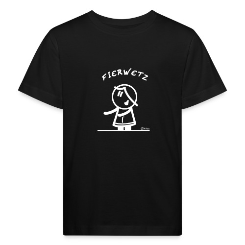 De Fierwetz by DEISEN Design weiß - Kinder Bio-T-Shirt