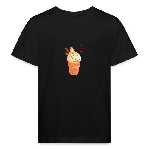 icecream love png - Kinder Bio-T-Shirt