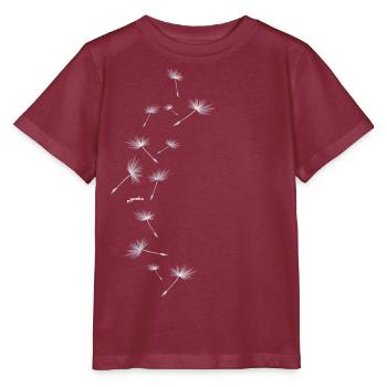 Pusteblume Design 5 - Stanley/Stella Kinder T-Shirt MINI CREATOR  - Burgunderrot - Vorne - Kain (125cm)