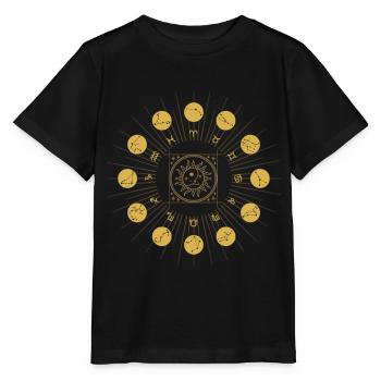 Zodiac sign, zodiac sign - Stanley/Stella MINI CREATOR Kids’ T-Shirt - black - Front - Mikhail (115cm)
