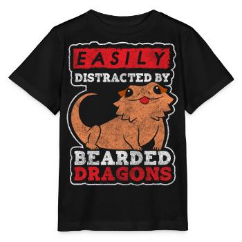 Echse Echsen Eidechse - Stanley/Stella Kinder T-Shirt MINI CREATOR  - Schwarz - Vorne - Mikhail (115cm)