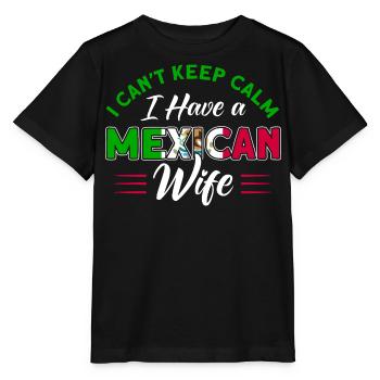 Drapeau mexicain Cadeau de racines mexicaines - T-shirt bio MINI CREATOR Stanley/Stella Enfant - noir - Devant - Mikhail (115cm)
