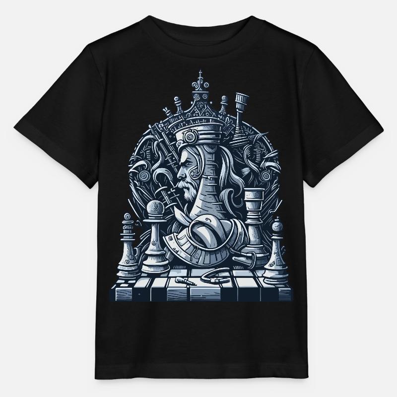 Échiquier - T-shirt bio MINI CREATOR Stanley/Stella Enfant - noir