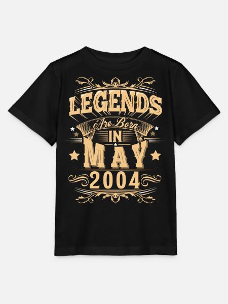 Mai 2004 Geburtstag Legende - Stanley/Stella Kinder T-Shirt MINI CREATOR  - Schwarz