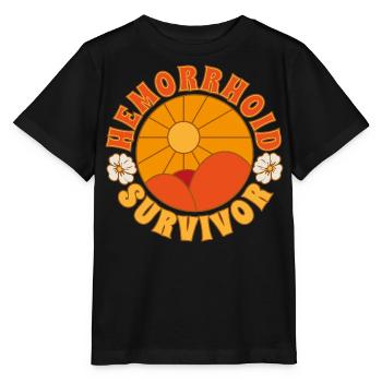 Hemorrhoid Survivor - Stanley/Stella Kinder T-Shirt MINI CREATOR  - Schwarz - Vorne - Mikhail (115cm)