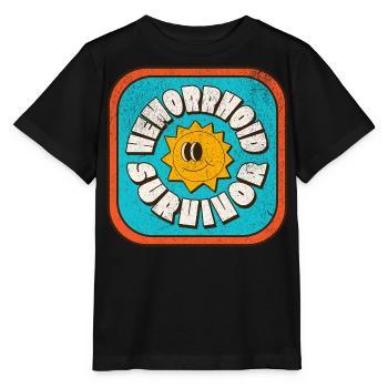 Hemorrhoid Survivor - Stanley/Stella Kinder T-Shirt MINI CREATOR  - Schwarz - Vorne - Mikhail (115cm)