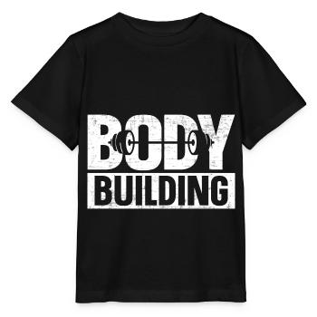 Bodybuilder Body Building Strength Training Cadeau - T-shirt bio MINI CREATOR Stanley/Stella Enfant - noir - Devant - Mikhail (115cm)