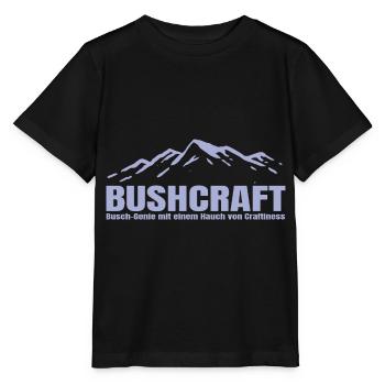 Bushcraft - Busch Genie mit Craftiness - Stanley/Stella Kinder T-Shirt MINI CREATOR  - Schwarz - Vorne - Mikhail (115cm)