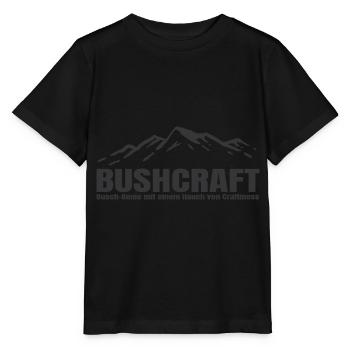 Bushcraft - Busch Genie mit einem Hauch von Crafti - Stanley/Stella Kinder T-Shirt MINI CREATOR  - Schwarz - Vorne - Mikhail (115cm)