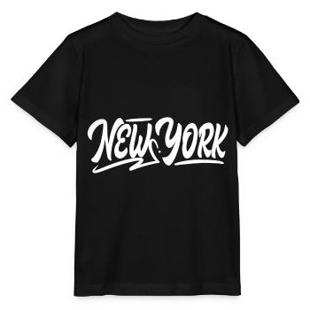 NEW YORK - Stanley/Stella Kinder T-Shirt MINI CREATOR  - Schwarz - Vorne - Mikhail (115cm)